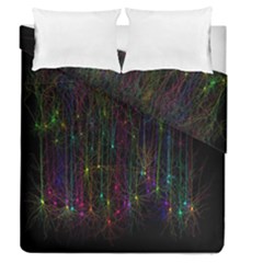 Brain Cell Dendrites Duvet Cover Double Side (queen Size) by Mariart