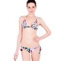 Flower Graphic Pattern Floral Bikini Set View3