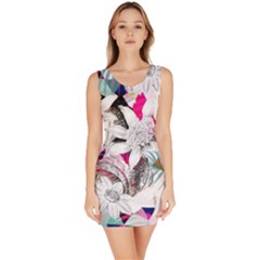 Flower Graphic Pattern Floral Bodycon Dress by Mariart