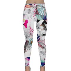 Flower Graphic Pattern Floral Classic Yoga Leggings by Mariart