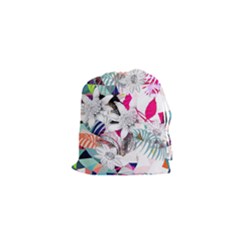 Flower Graphic Pattern Floral Drawstring Pouches (xs)  by Mariart