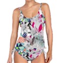 Flower Graphic Pattern Floral Tankini Set View1