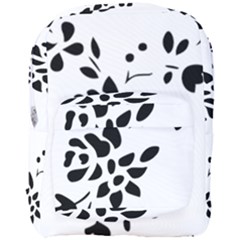 Flower Rose Black Sexy Full Print Backpack