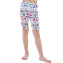 Birds Fish Flowers Floral Star Blue White Sexy Animals Beauty Rainbow Pink Purple Blue Green Orange Kids  Mid Length Swim Shorts View1