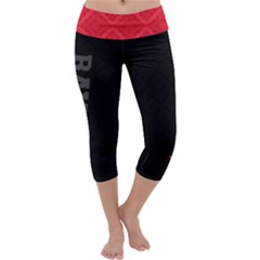 Rawai Black And Red Capri Yoga Leggings by RawaiGear