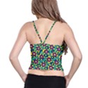 Discrete State Turing Pattern Polka Dots Green Purple Yellow Rainbow Sexy Beauty Spaghetti Strap Bra Top View2