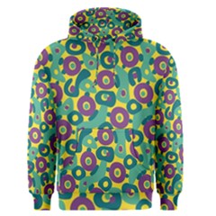 Discrete State Turing Pattern Polka Dots Green Purple Yellow Rainbow Sexy Beauty Men s Pullover Hoodie by Mariart