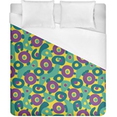 Discrete State Turing Pattern Polka Dots Green Purple Yellow Rainbow Sexy Beauty Duvet Cover (california King Size) by Mariart