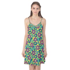 Discrete State Turing Pattern Polka Dots Green Purple Yellow Rainbow Sexy Beauty Camis Nightgown by Mariart