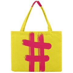 Fun Ain t Gone Fence Sign Red Yellow Flag Mini Tote Bag by Mariart