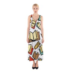 Friends Library Lobby Book Sale Sleeveless Maxi Dress by Mariart