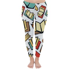 Friends Library Lobby Book Sale Classic Winter Leggings by Mariart