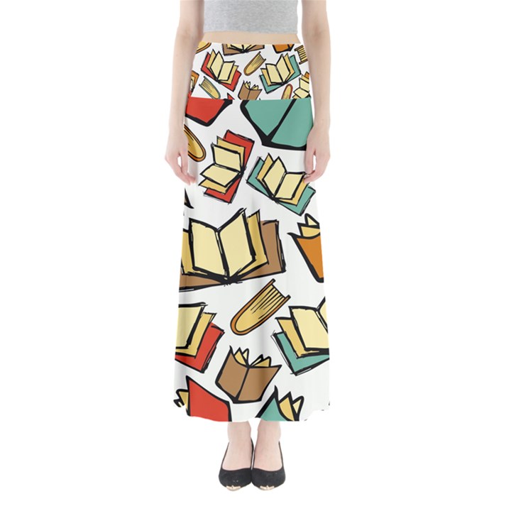 Friends Library Lobby Book Sale Full Length Maxi Skirt