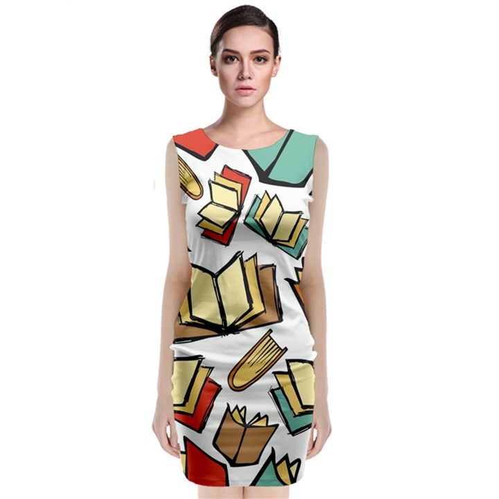 Friends Library Lobby Book Sale Classic Sleeveless Midi Dress