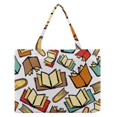 Friends Library Lobby Book Sale Zipper Medium Tote Bag by Mariart