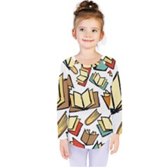 Friends Library Lobby Book Sale Kids  Long Sleeve Tee