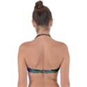 Aurora Wave Colorful Space Line Light Neon Visual Cortex Plate Halter Bandeau Bikini Top View2