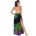 Aurora Wave Colorful Space Line Light Neon Visual Cortex Plate Maxi Chiffon Tie-Up Sarong View2