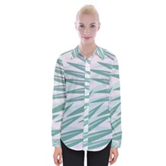 Graciela Detail Petticoat Palm Pink Green Gray Womens Long Sleeve Shirt