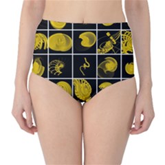 Grasshopper Rhino Spirograph Beautiful Fabulous High-waist Bikini Bottoms by Mariart