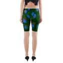 Fluorescence Microscopy Green Blue Yoga Cropped Leggings View2