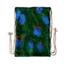 Fluorescence Microscopy Green Blue Drawstring Bag (Small) View1