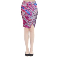 Histology Inc Histo Logistics Incorporated Alcian Blue Midi Wrap Pencil Skirt by Mariart