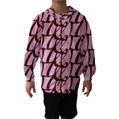 Letter Font Zapfino Appear Hooded Wind Breaker (kids)