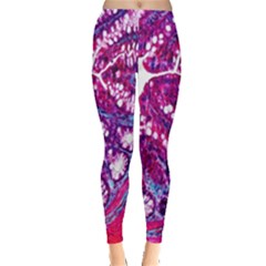 Histology Inc Histo Logistics Incorporated Masson s Trichrome Three Colour Staining Leggings  by Mariart