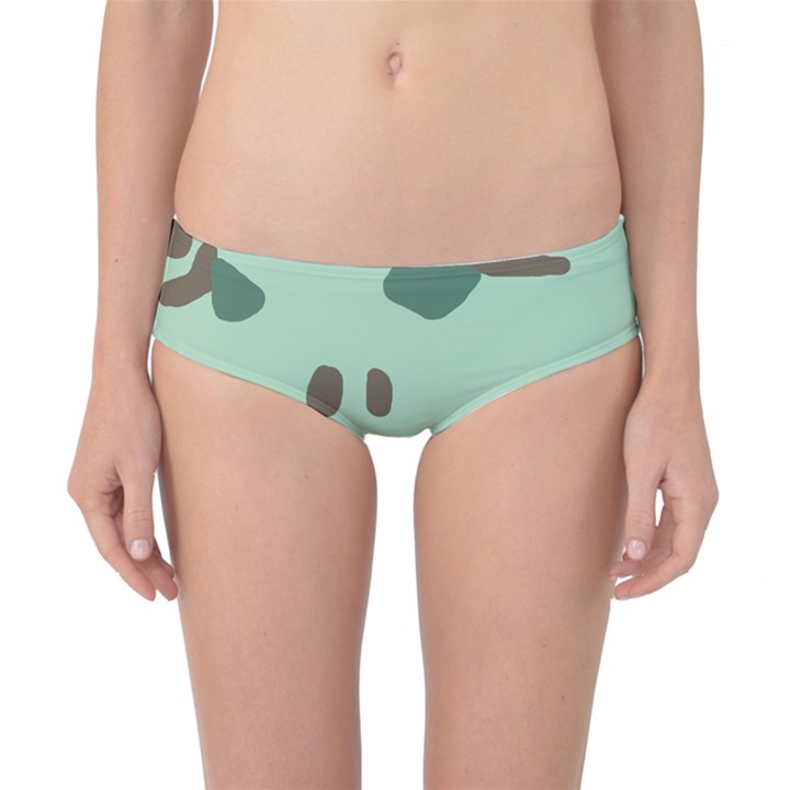 Lineless Background For Minty Wildlife Monster Classic Bikini Bottoms