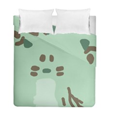 Lineless Background For Minty Wildlife Monster Duvet Cover Double Side (full/ Double Size) by Mariart