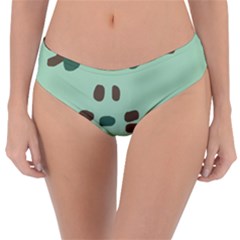 Lineless Background For Minty Wildlife Monster Reversible Classic Bikini Bottoms