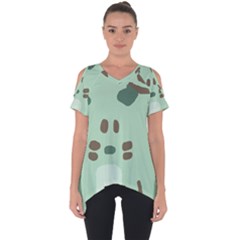 Lineless Background For Minty Wildlife Monster Cut Out Side Drop Tee