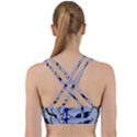 Wonderful Blue  Parrot Looking To The Ocean Back Weave Sports Bra View2