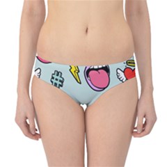 Lipstick Lips Heart Valentine Star Lightning Beauty Sexy Hipster Bikini Bottoms by Mariart