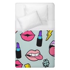 Lipstick Lips Heart Valentine Star Lightning Beauty Sexy Duvet Cover (single Size) by Mariart