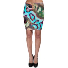 Multiscale Turing Pattern Recursive Coupled Stone Rainbow Bodycon Skirt by Mariart