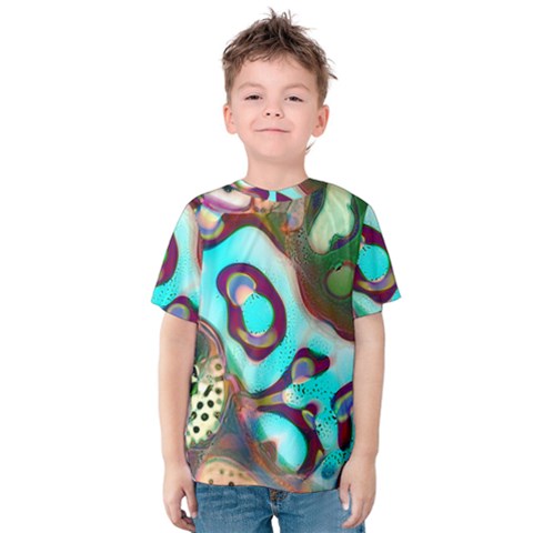 Multiscale Turing Pattern Recursive Coupled Stone Rainbow Kids  Cotton Tee by Mariart