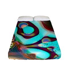 Multiscale Turing Pattern Recursive Coupled Stone Rainbow Fitted Sheet (full/ Double Size) by Mariart