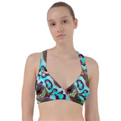 Multiscale Turing Pattern Recursive Coupled Stone Rainbow Sweetheart Sports Bra by Mariart