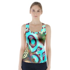 Multiscale Turing Pattern Recursive Coupled Stone Rainbow Racer Back Sports Top by Mariart