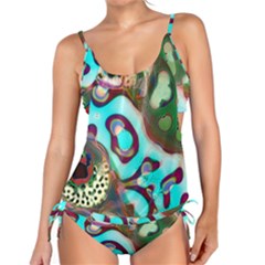 Multiscale Turing Pattern Recursive Coupled Stone Rainbow Tankini Set by Mariart