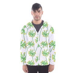 Marimekko Fabric Flower Floral Leaf Hooded Wind Breaker (men) by Mariart