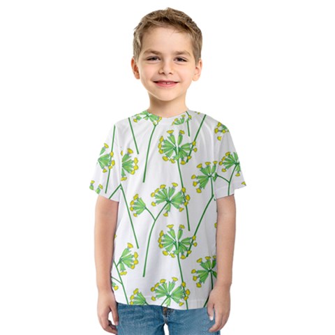 Marimekko Fabric Flower Floral Leaf Kids  Sport Mesh Tee by Mariart