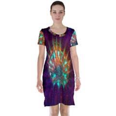 Live Green Brain Goniastrea Underwater Corals Consist Small Short Sleeve Nightdress by Mariart