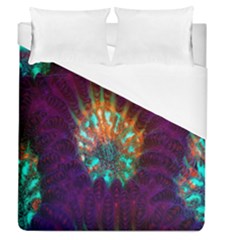 Live Green Brain Goniastrea Underwater Corals Consist Small Duvet Cover (queen Size)