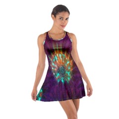 Live Green Brain Goniastrea Underwater Corals Consist Small Cotton Racerback Dress by Mariart