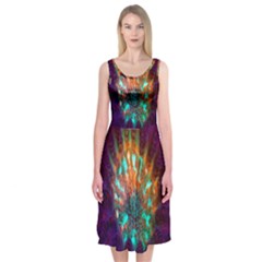 Live Green Brain Goniastrea Underwater Corals Consist Small Midi Sleeveless Dress by Mariart