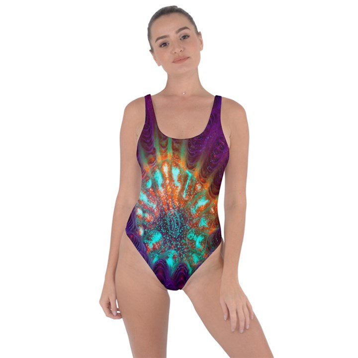 Live Green Brain Goniastrea Underwater Corals Consist Small Bring Sexy Back Swimsuit