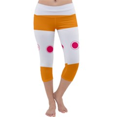 Patterns Types Drag Swipe Fling Activities Gestures Capri Yoga Leggings by Mariart